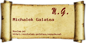 Michalek Galatea névjegykártya